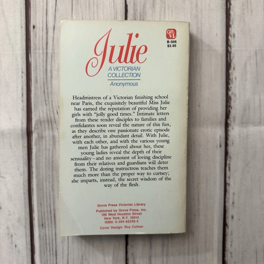 Julie: A Victorian Collection by Anonymous Paperback 1984 Erotic‎ Smut Adult